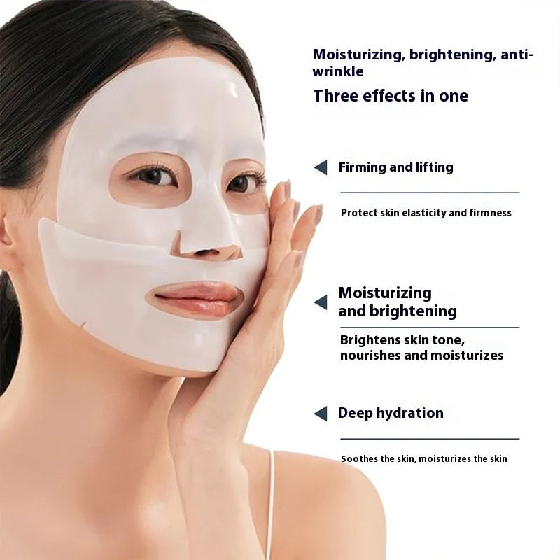 Single piece collagen anti-wrinkle moisturising facial mask with 28ml serum for all skin types