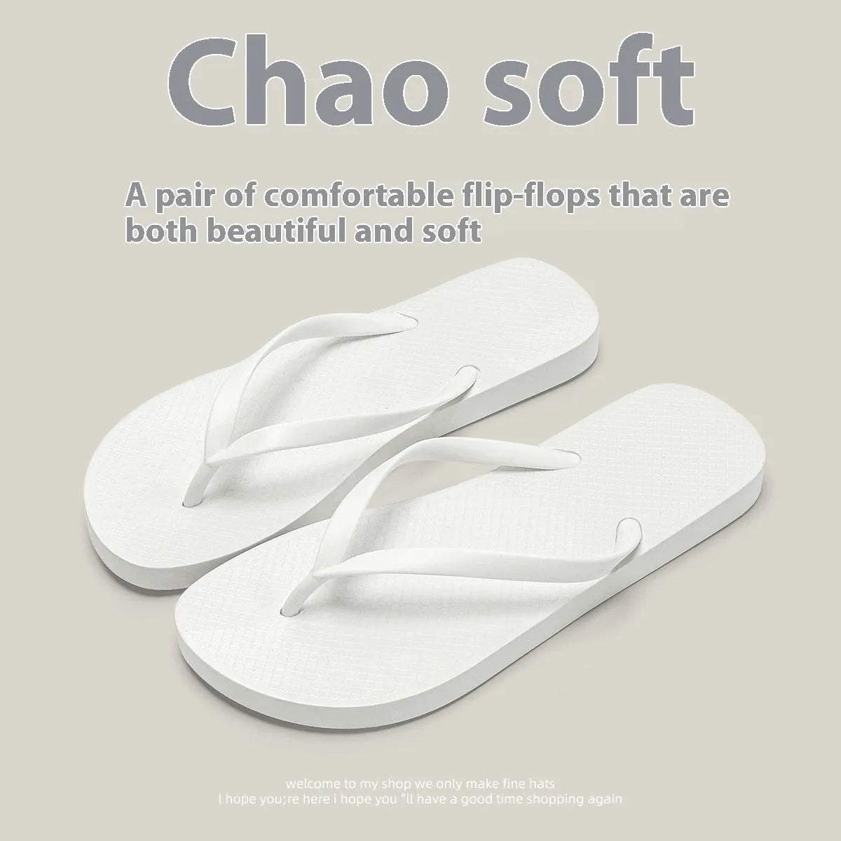 Flat casual slippers with plastic upper and non-slip PVC sole in orange, purple, black, and white colours.