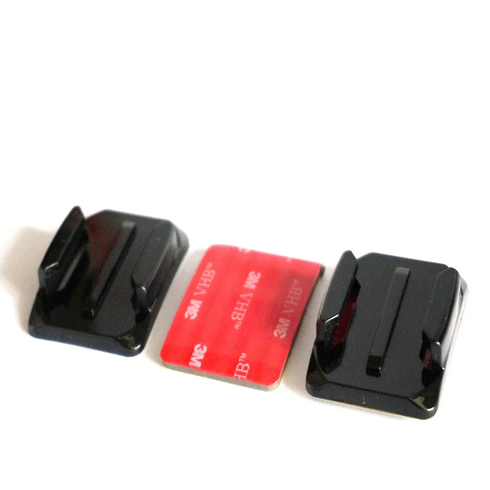 GoPro Hero6/5/4 motorcycle helmet chin fixed bracket kit with 3M adhesive in black, 19 pieces