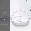 Marble pattern wireless charging lamp with Bluetooth speaker and integrated mobile phone holder