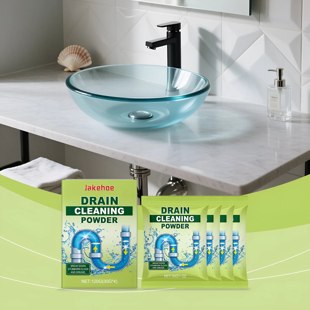 120g drain cleaning powder for chemical pipe unblocking with sodium hydroxide formula