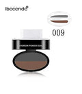 Eyebrow powder stamp kit with 10 colour options including dark brown and light brown shades for natural brows