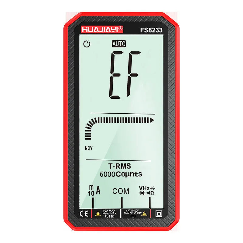 Large screen automatic digital multimeter handheld electrical tester in black colour