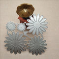 Silver high carbon steel cutting knife mould for cake decoration measuring 12.5x13cm