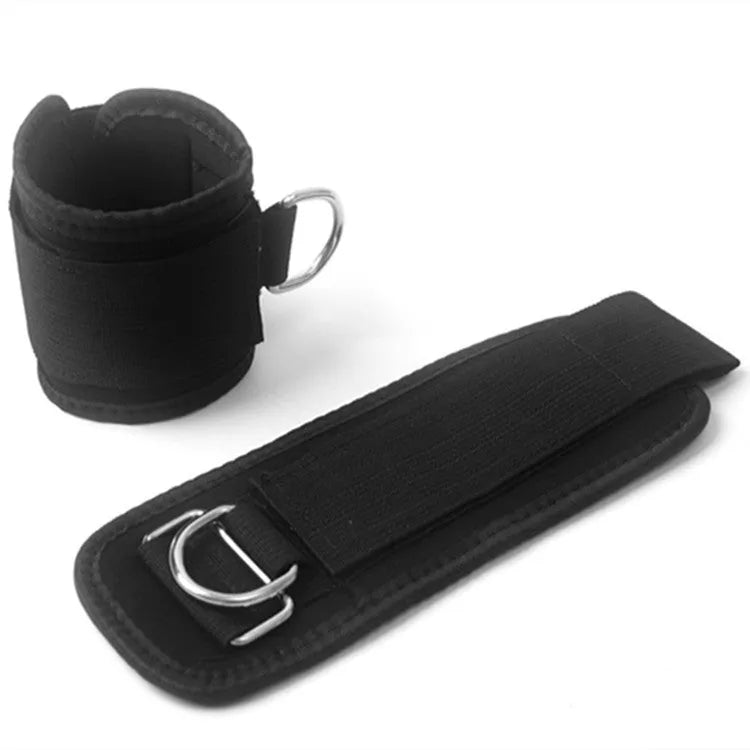 Black taekwondo training pull rope set for leg force development
