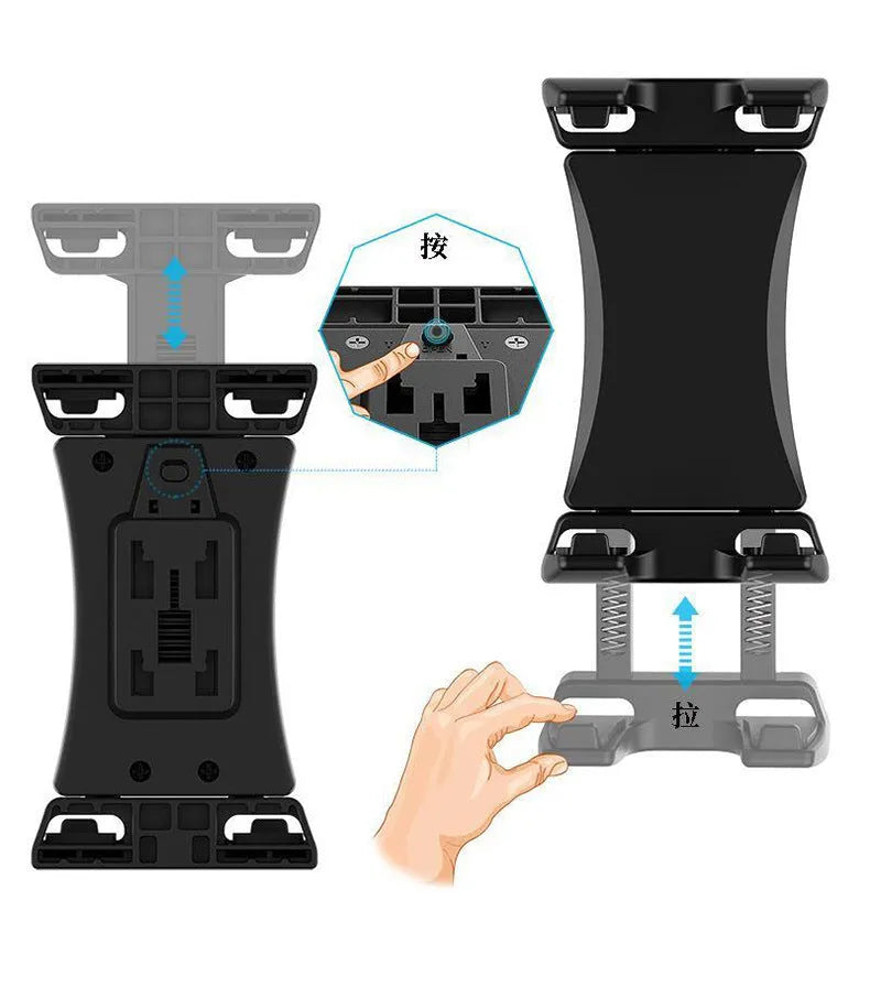Black ABS mobile phone bracket for bicycle handlebars weighing 242g