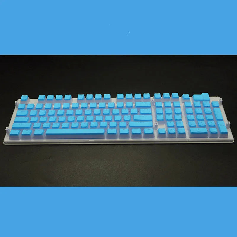 108 key pudding cream translucent mechanical keyboard keycap set in two-colour milk skin design