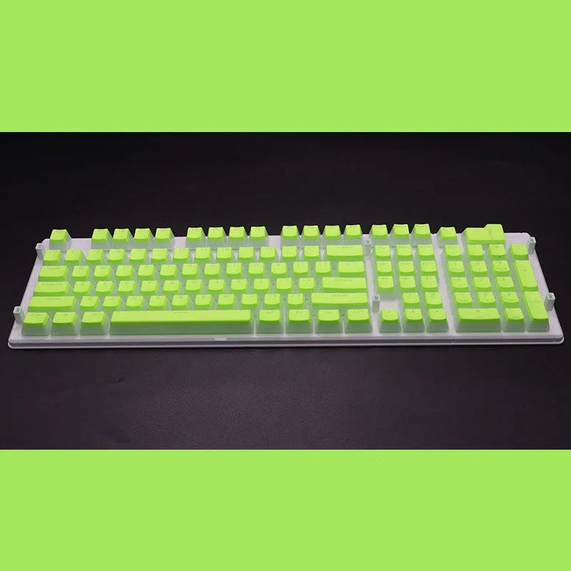 108 key pudding cream translucent mechanical keyboard keycap set in two-colour milk skin design