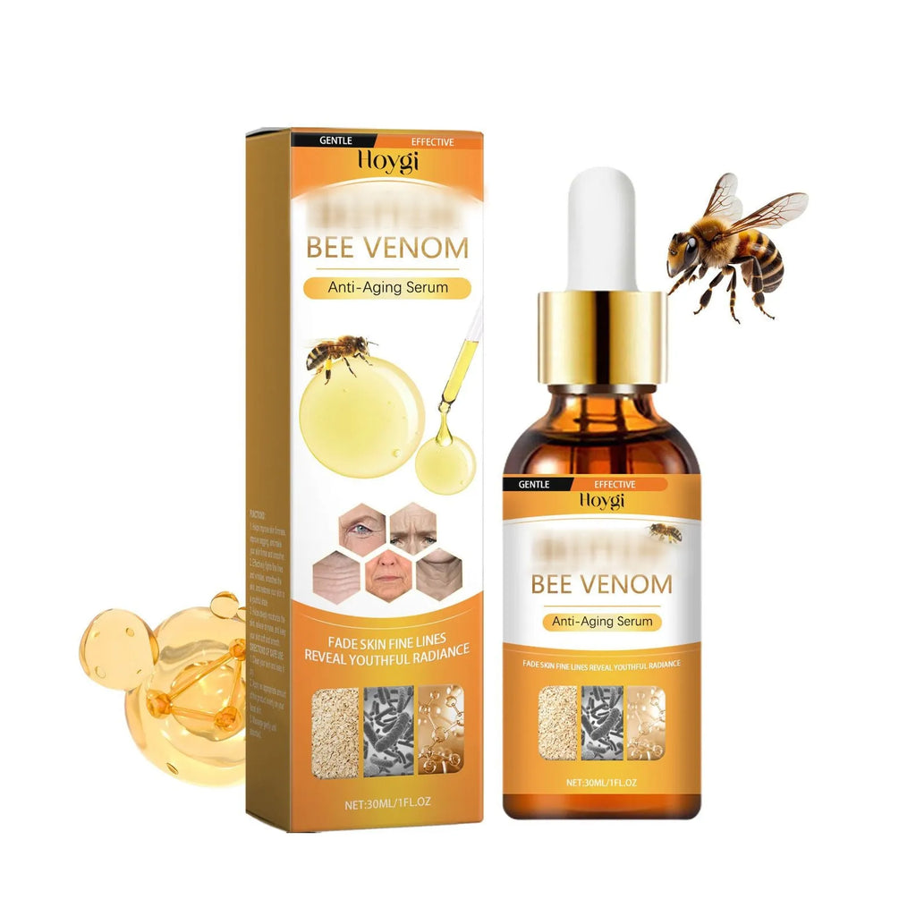 30ml anti-ageing liquid in dropper bottle with hyaluronic acid and bee venom serum