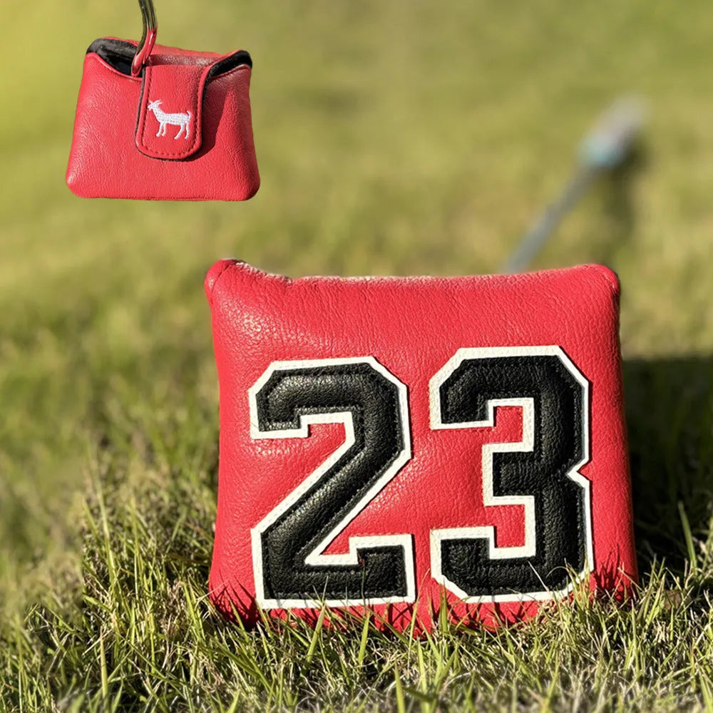 Set of four PU golf club head sleeves in a chosen colour for UT, 3/5, 1, and square putter.