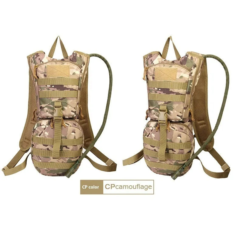 Tactical camouflage cycling backpack with large capacity for outdoor sports