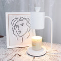 White European-style melting wax aromatherapy lamp with metal holder and dimmer switch