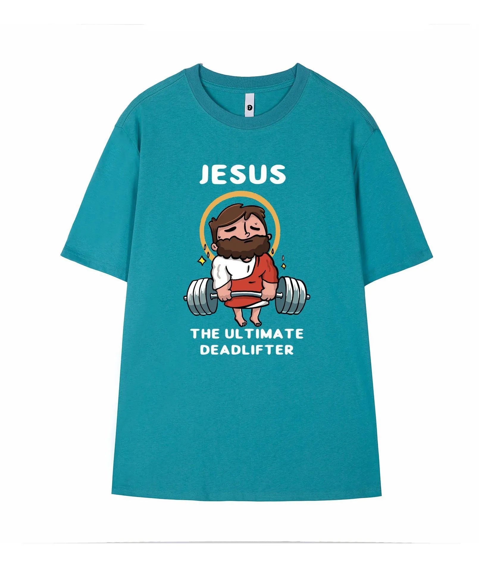 A man's pure cotton short sleeve T-shirt in a regular fit, shown in one of seven available colours.