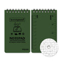 A5 waterproof spiral notepad with stone paper pages in camouflage pattern