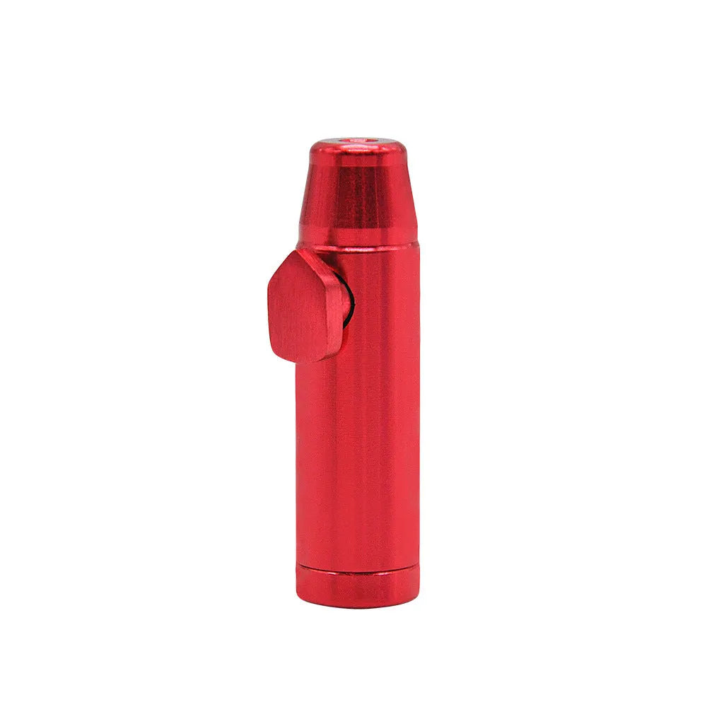 Aluminium alloy cigarette holder with flat head design measuring 53mm height in seven colour options