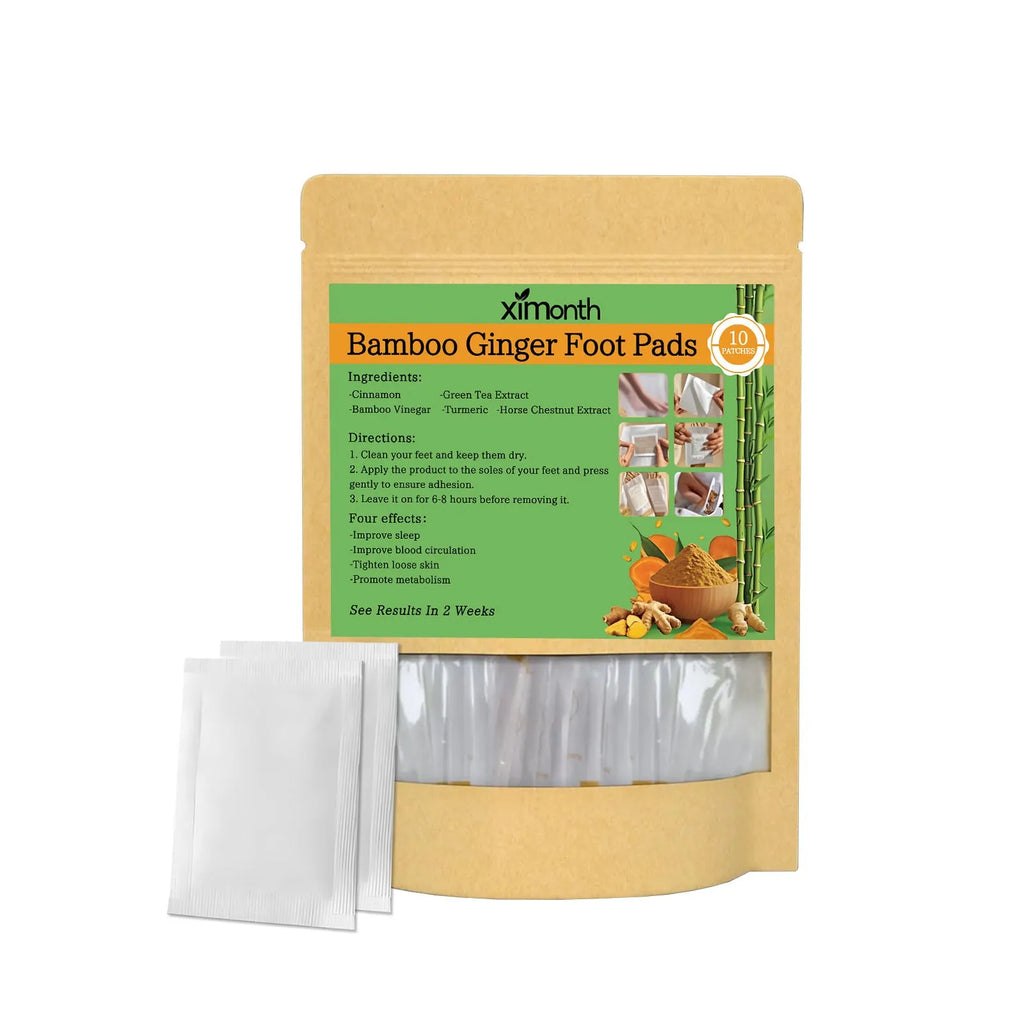 10-pack adhesive health patches with ginger, turmeric, and botanical ingredients for daily massage