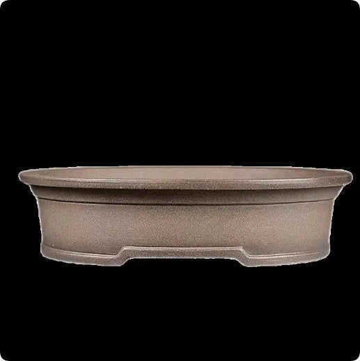 Handmade purple sand oval bonsai flower pot antique design for succulents