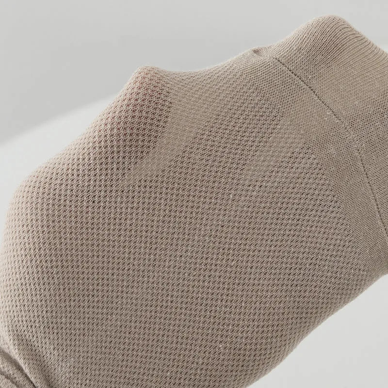 Men's low-cut boat socks in solid colours made from breathable polyester fibre