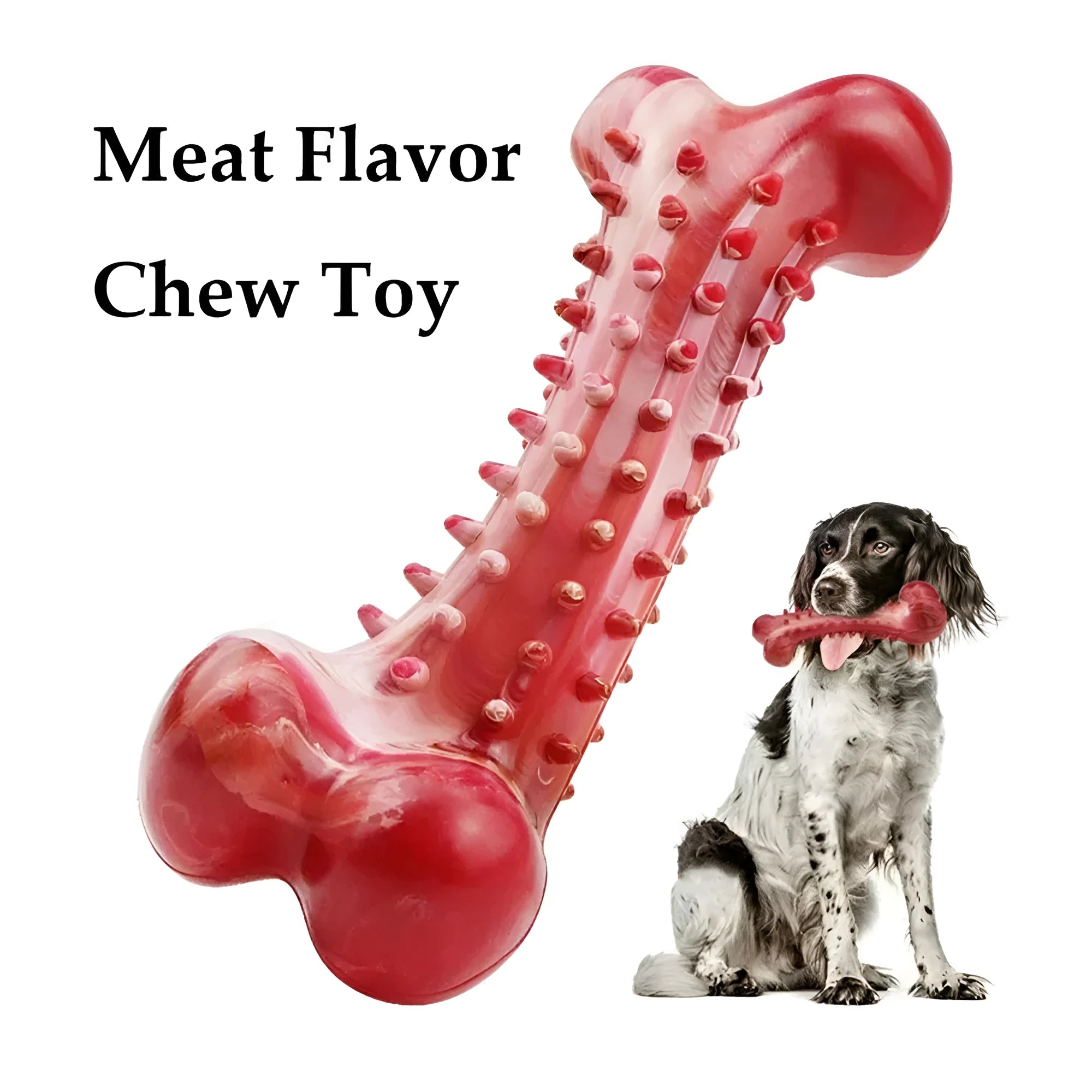 Natural rubber chew toy for aggressive dog chewing and heavy-duty use