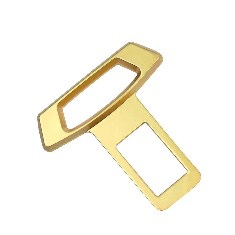 Metal car door handle silencer insert in matte black, gold, and silver finishes, showing 1mm thickness.