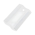 Double-sided plastic flea comb for pets with dense teeth and 0.85 cm by 5 cm dimensions