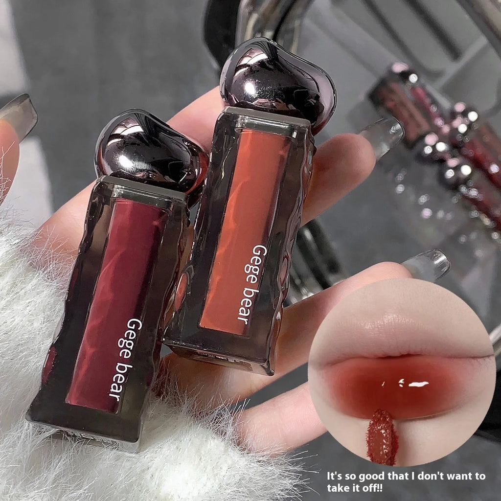 Glacier Lava Lip Lacquer in mirror makeup finish with seven colour options 01-07