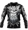 Men's 3D digital printing hoodie pullover in polyester with full-colour graphic on front