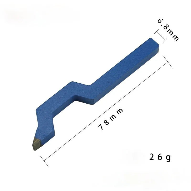 Curved character jewellery stamping tool in 45 steel for marking rings and bracelets