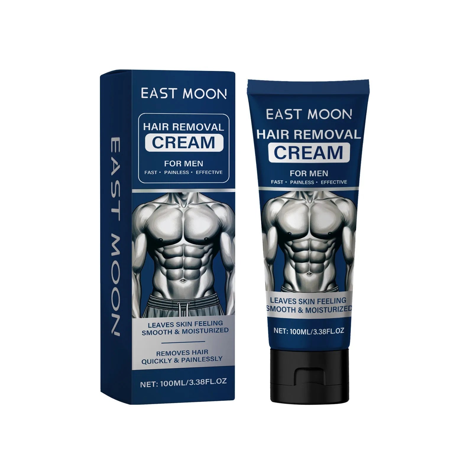 Men's 100ml hair removal cream for facial beard, lip, armpit, hand and leg body depilatory