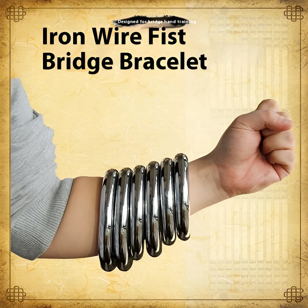 Wing Chun Power Carbon Steel training ring showing its circular form and electroplated metallic finish.