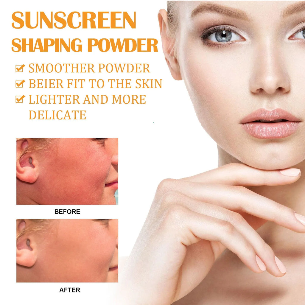 8g translucent setting powder compact for oil control with silica and protective ingredients