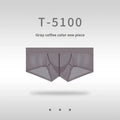 Men's seamless low waist underwear in ice silk nylon fabric showing chocolate colour option