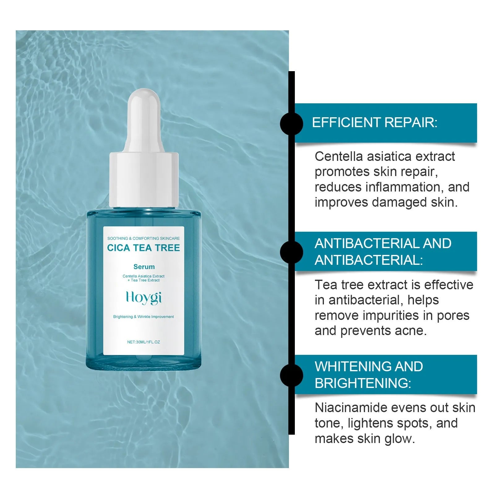 Centella Asiatica firming care solution 30ml bottle for facial nursing