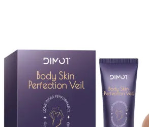 Waterproof body concealer cream with brush applicator for tattoo and birthmark coverage