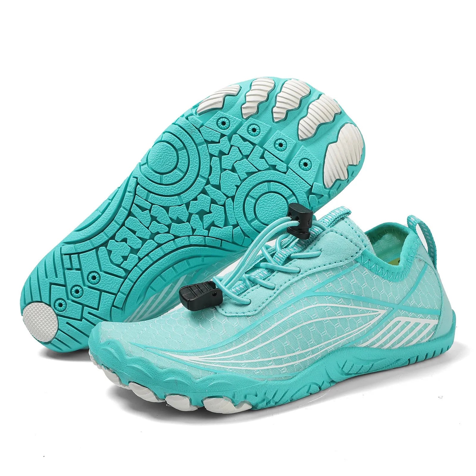 Children's quick-drying wading swimming shoes with non-slip rubber soles and elastic band closure