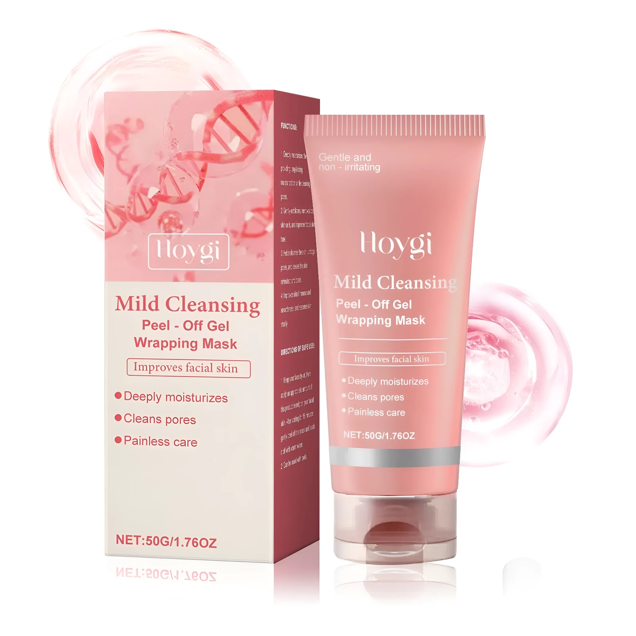 Single-use 50g tearing facial sheet mask for moisturising and nourishing skin care.