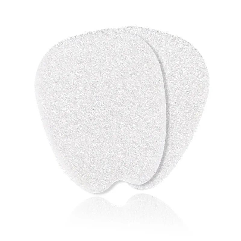 White thin felt anti-wear sticker for shoe tongue and front palm protection.