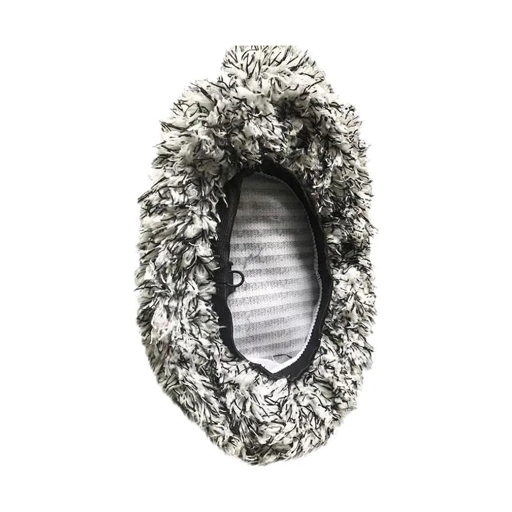 Replacement cloth cover for car long handle brush in flat mop style