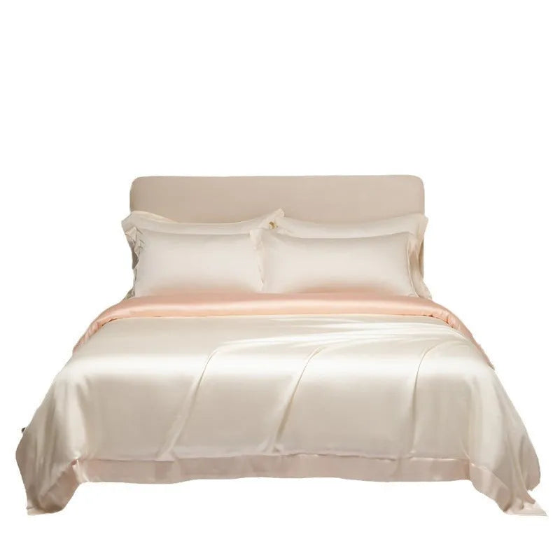 Luxury Lenzing Tencel quilt sheets set in a choice of colours like Classic Grey and Van Gogh Blue.