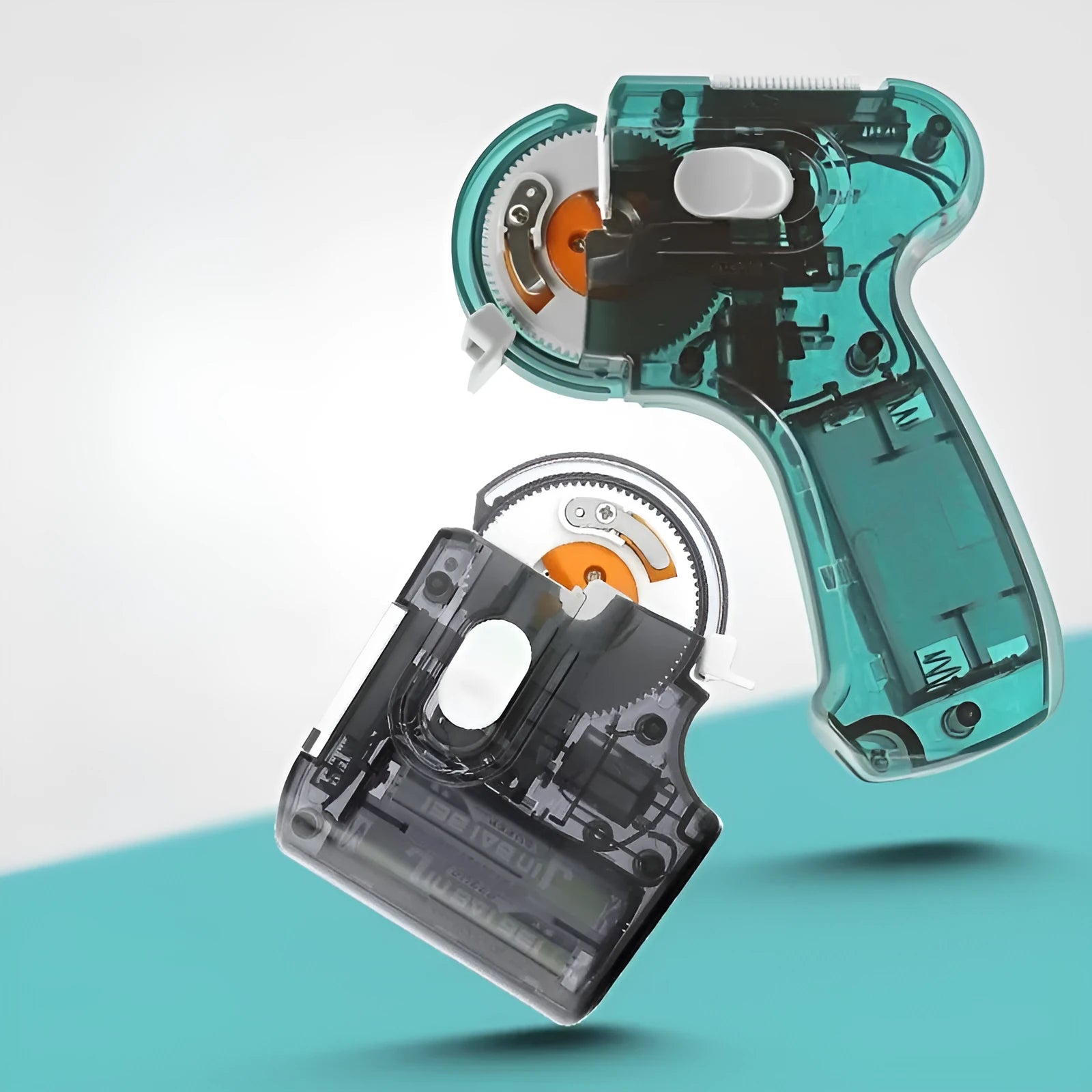 Electric fishing hook tier automatic line winder tool in blue and green colour with PC shell.