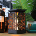Solar-powered retro flame garden light for patio and pathway illumination