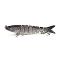 133mm bionic hard bait fishing lure in a fish shape, showing colour options.