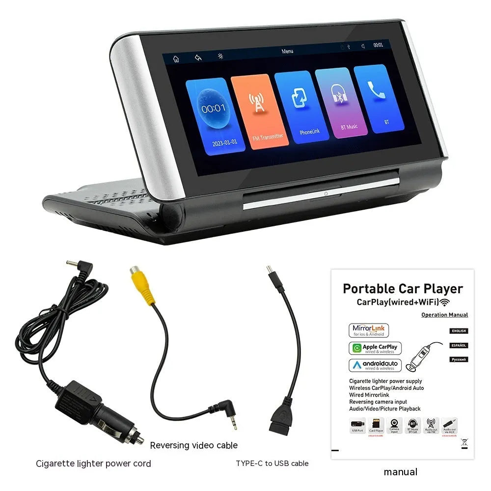 6.86 inch vehicle MP5 player with wireless CarPlay and reverse camera input
