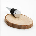 Silver zinc alloy M8 M10 threaded wine bottle stopper with silicone seal