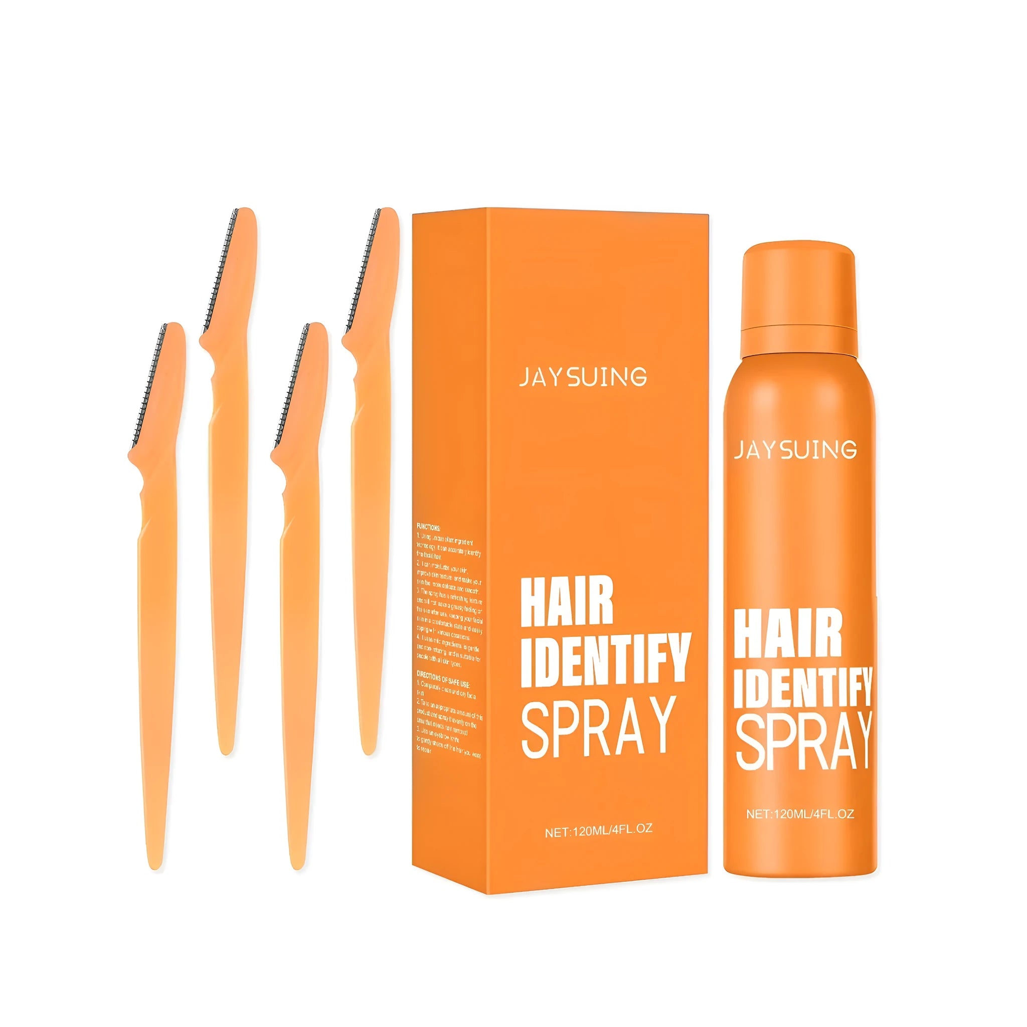120ml bottle of non-irritating facial hair recognition spray with spray trigger.