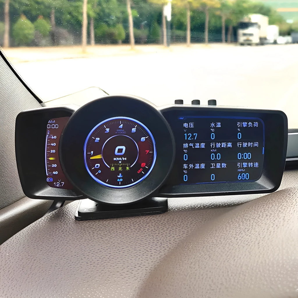A600 OBDII vehicle diagnostic monitor with GPS BeiDou navigation on 480x320 TFT display