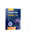 Herbal Respiratory Soothing Patch pack with 18 patches featuring verbena, licorice, eucalyptus, thyme and lobelia chinensis
