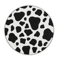 Universal car cup holder mat in PVC plastic with non-slip surface showing four pattern options