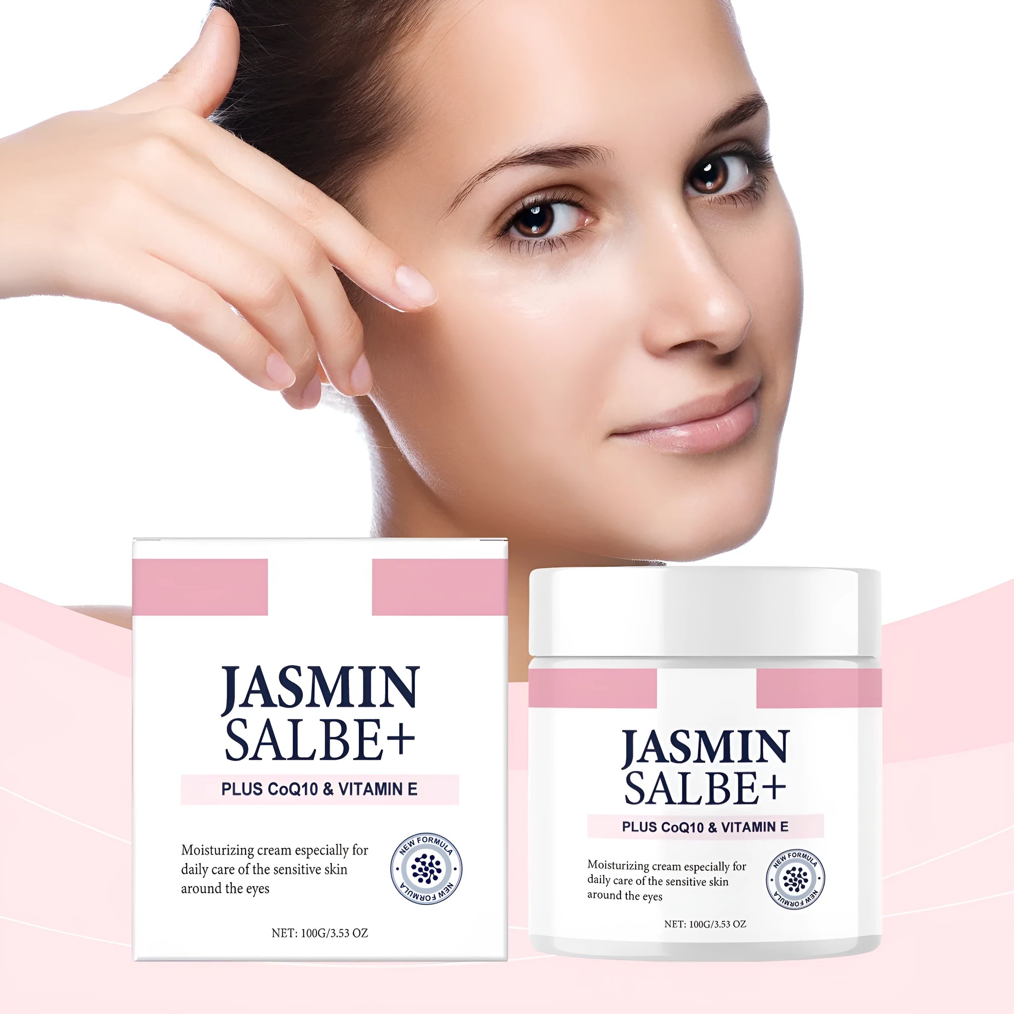 Jar of Collagen Light Wrinkle Eye Cream, 100g size, for reducing fine lines.