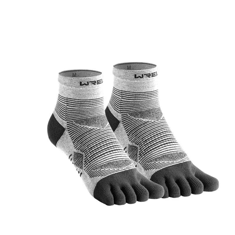 Coolmax professional sports toe socks in multiple colours with individual toe compartments
